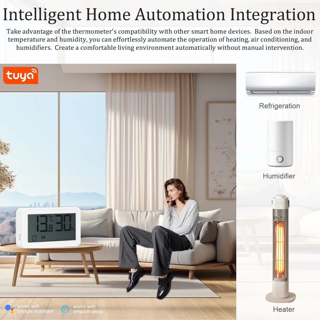 Bt Humidity With Room Office Display Humidity Thermo-Hygrometer,Thermometer Baby Indoor Display Time And With Time Compatible / Indicator Bisofice Compatible With Compatible Temperature