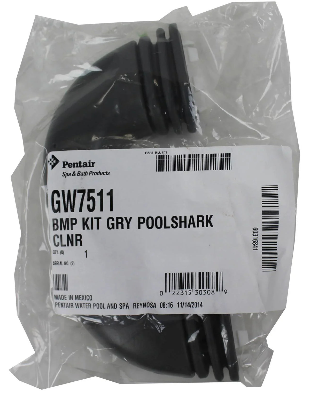 Bumper Cleaner Gray Swimming GW7511 PoolShark Gray Pentair Pool Replacement, Kit