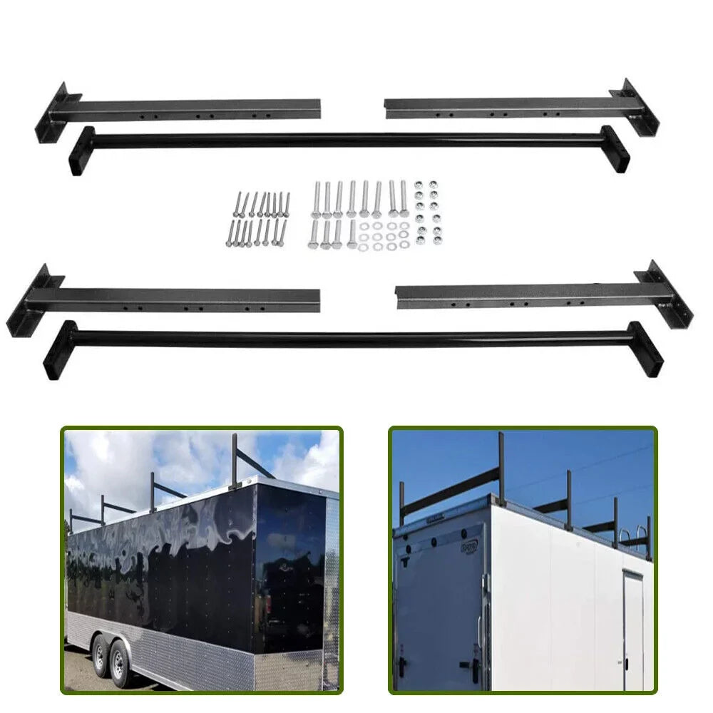 Wide Ladder Trucks Fit Roof Adjustable Vans ELITEWILL Cargo 4'-7' or Racks Enclosed Pickups for Trailers