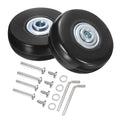 Wheels Replacement x 17 0.7" 2 Set x Suitcase, mm/2" Luggage for Uxcell 51 Black,