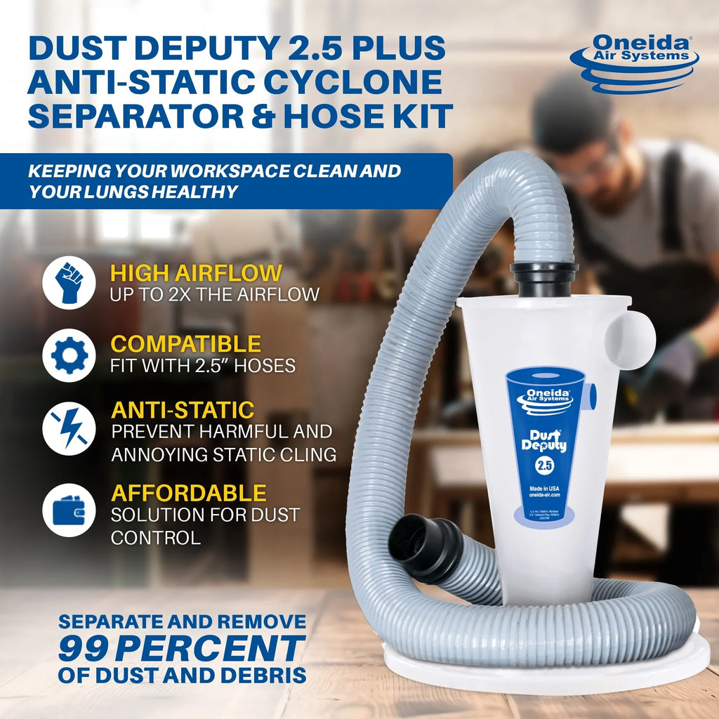 Cyclone Deputy Dust Air 2.5 Oneida Anti-Static Plus Systems Separator