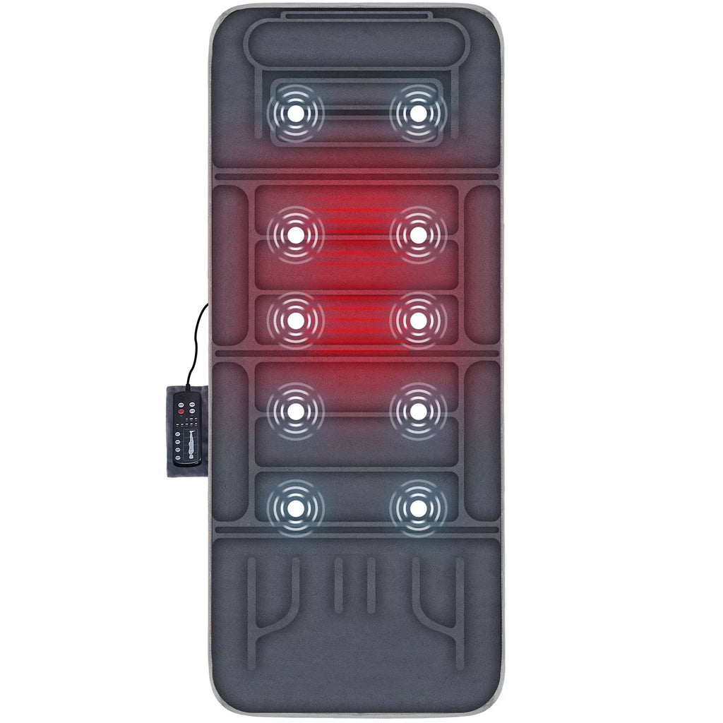 with Pad 2 Heating Seat Vibration Therapy Full Cushion Massage Body Comfier 10 Heat Massager pad Mat & with Motors Chair