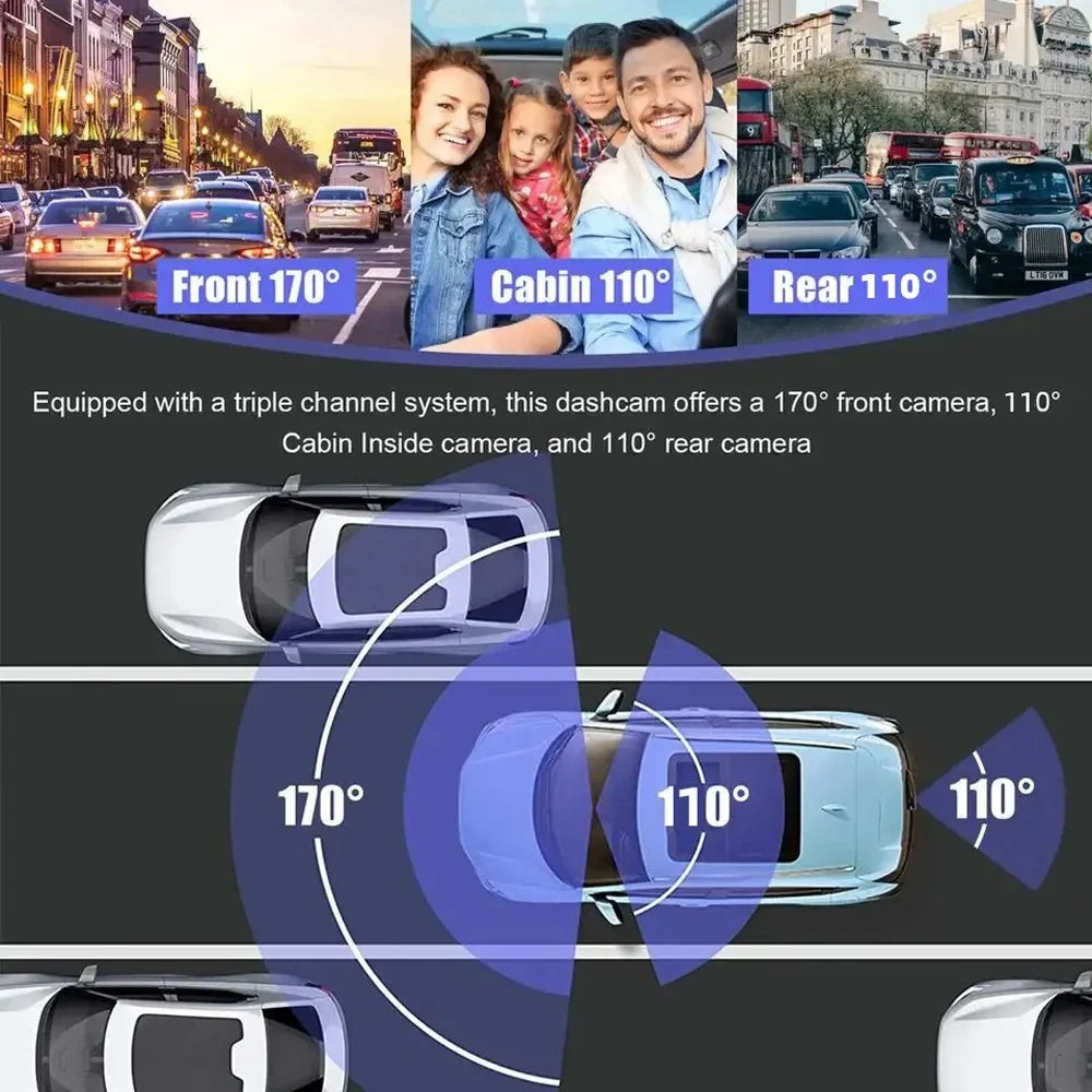 for and Video Recording Cam Parking Rearview with Anself Mirror Clear Car Dash Car