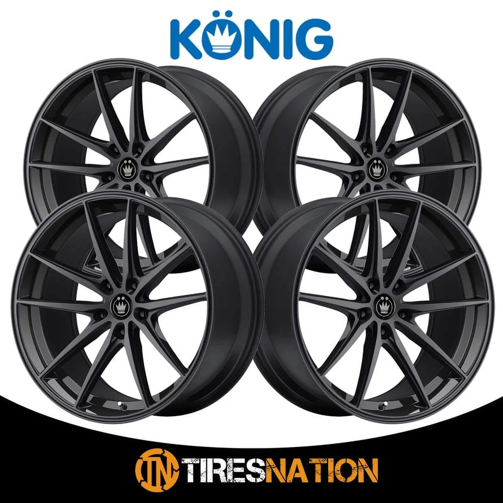 Gloss Wheel Black 19x8.5 Oversteer 5x114.3 +45et 37B Konig