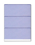 x w 8-1/2" Paper, Security 100 Checks, Check Blue 11", Zapco 3-Up Pattern, OF Complex PACK Background 12 High-Security Features - Microperfed SHEETS with
