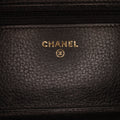 Leather (Good) Unisex Studded Calf on Black Authenticated Crossbody Wallet Pre-Owned Chain Bag