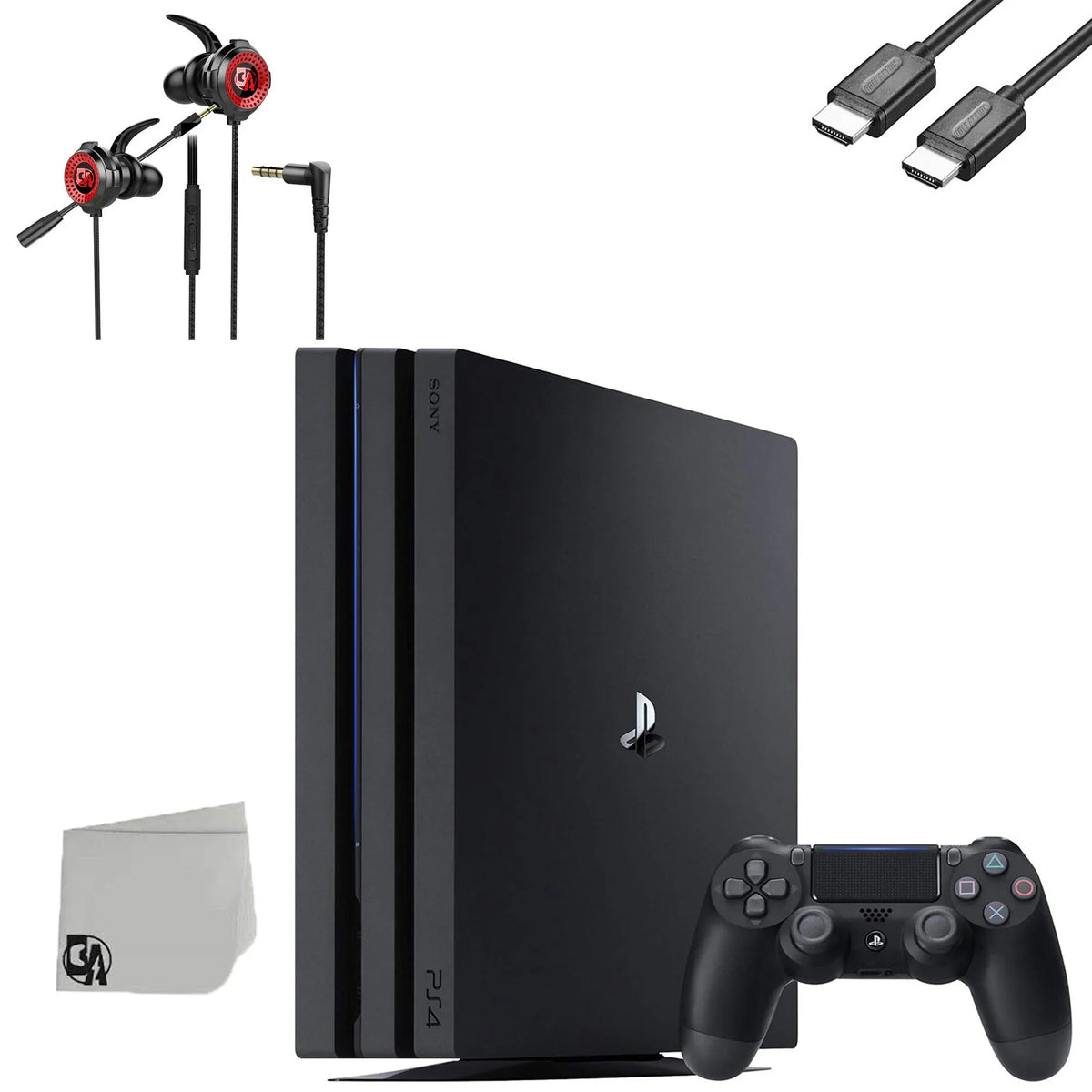Console BOLT Pro Earbuds Gaming With Bundle + Used Black PlayStation Microphone 1TB AXTION Gaming 4