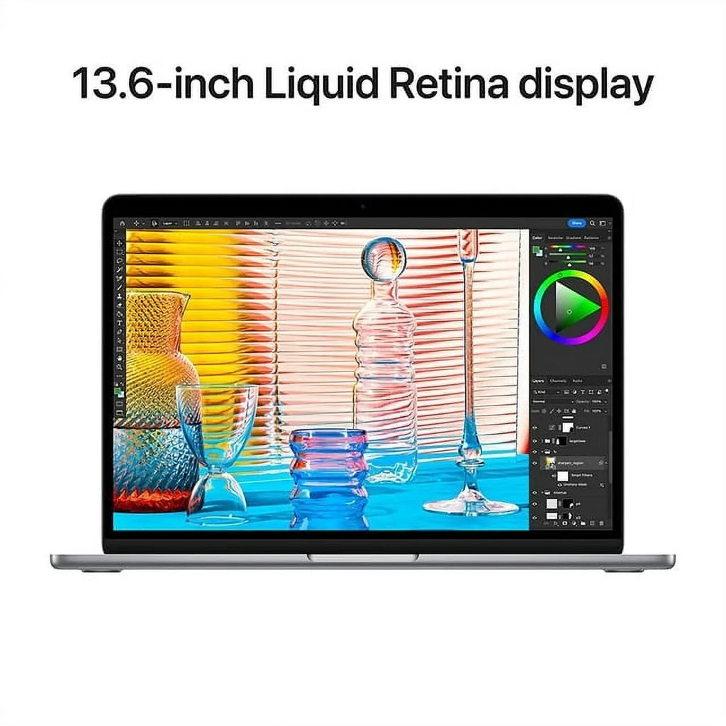 (M2 Gray) Chip, 1TB Laptop RAM 8-Core Air (MLXX3LL/A) 24GB CPU, 13" 2022 MacBook (Refurbished) SSD, Restored - Space