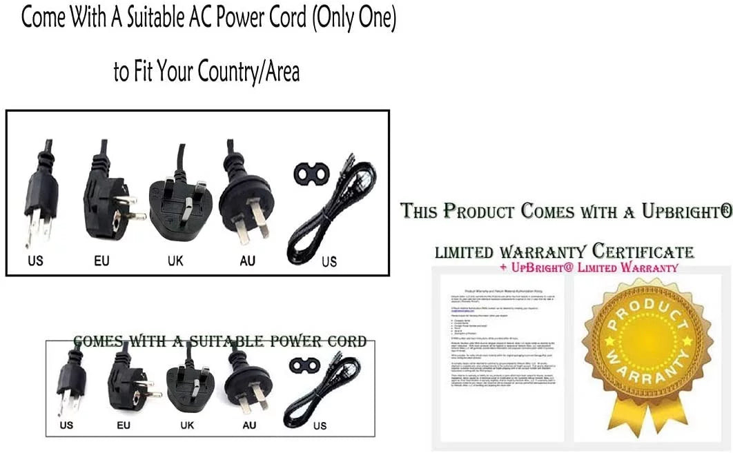 UPBRIGHT HW-NW700/XS Soundbar NW Adapter 23V Slim HW-NW700/XN HW-NW700/ZA HW-NW700/ZG Power HW-NW700/EN AC/DC Supply Cord Speaker Compatible HW-NW700 DC23V HW-NW700/ZC 25W with HWNW700/XY 700