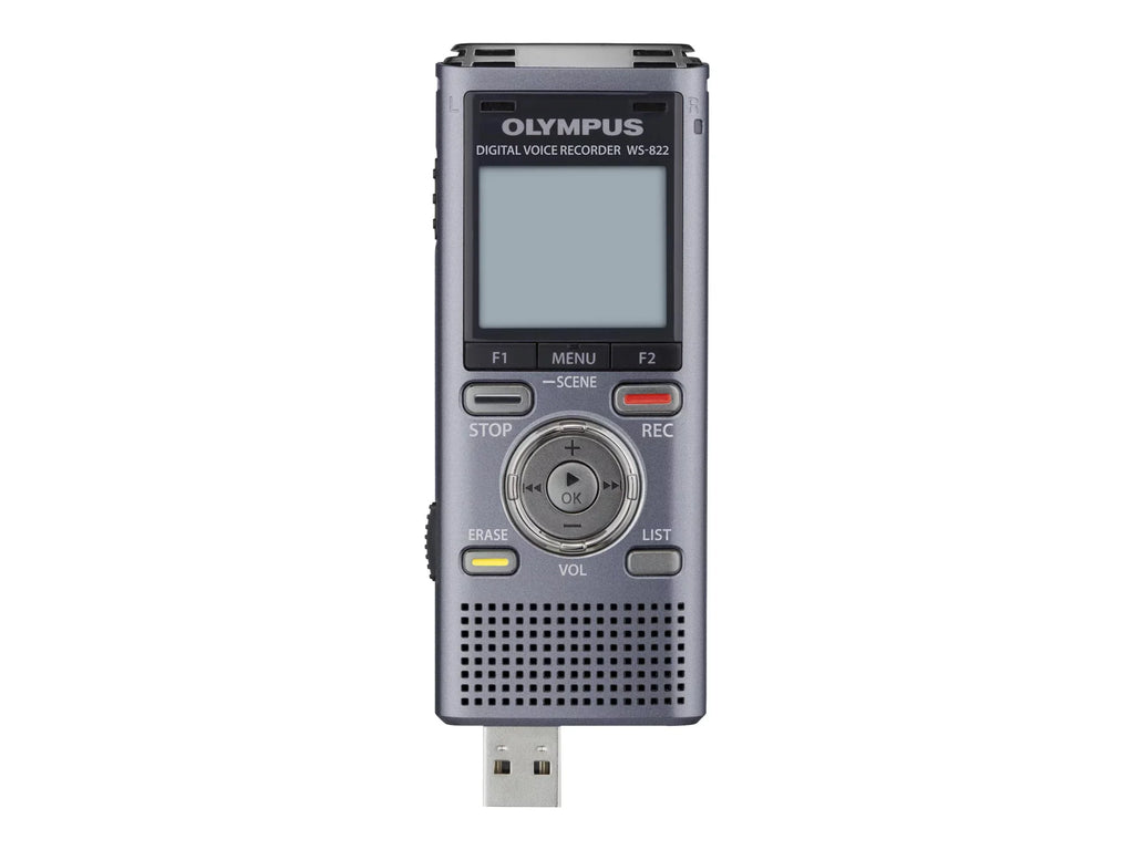 Metallic, Recorder, 4GB Gray WS-822 Olympus Digital Voice