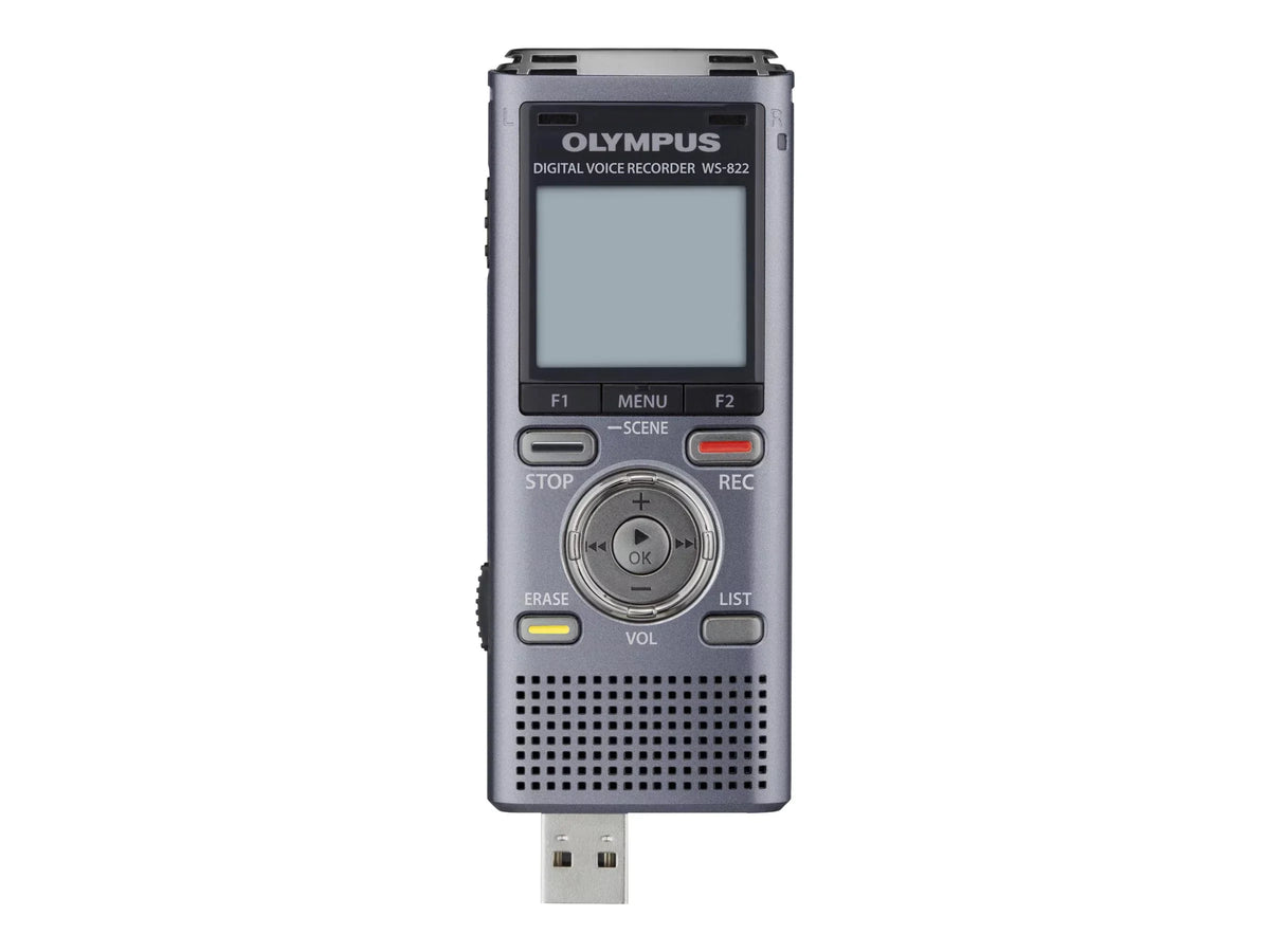 Metallic, Recorder, 4GB Gray WS-822 Olympus Digital Voice