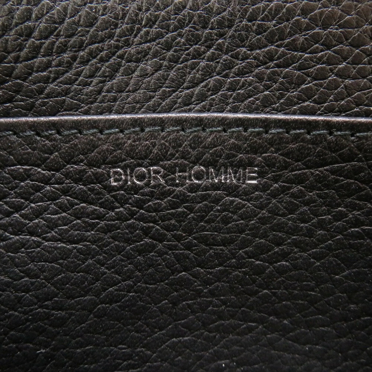 Coin Men's Round Dior Homme Leather Case Black Pre-Owned (Good)