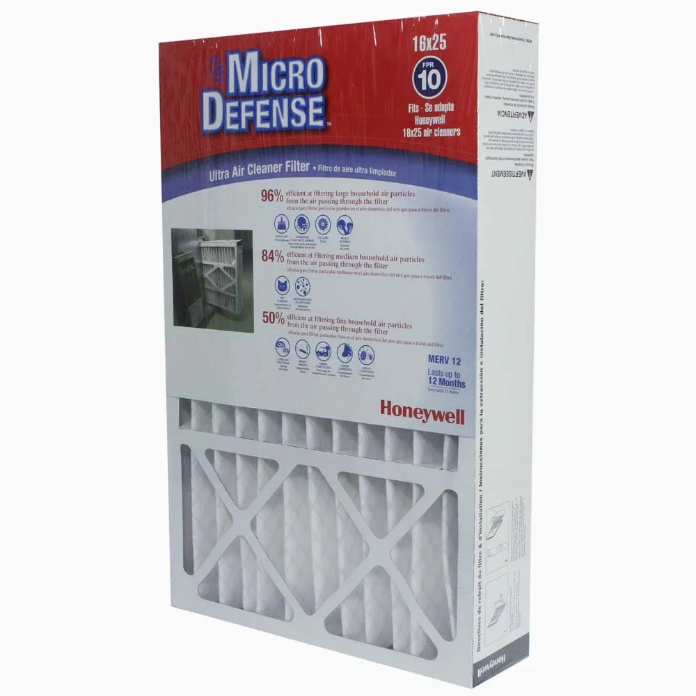 Honeywell Air Filter,MERV 12,16x25x4" Home