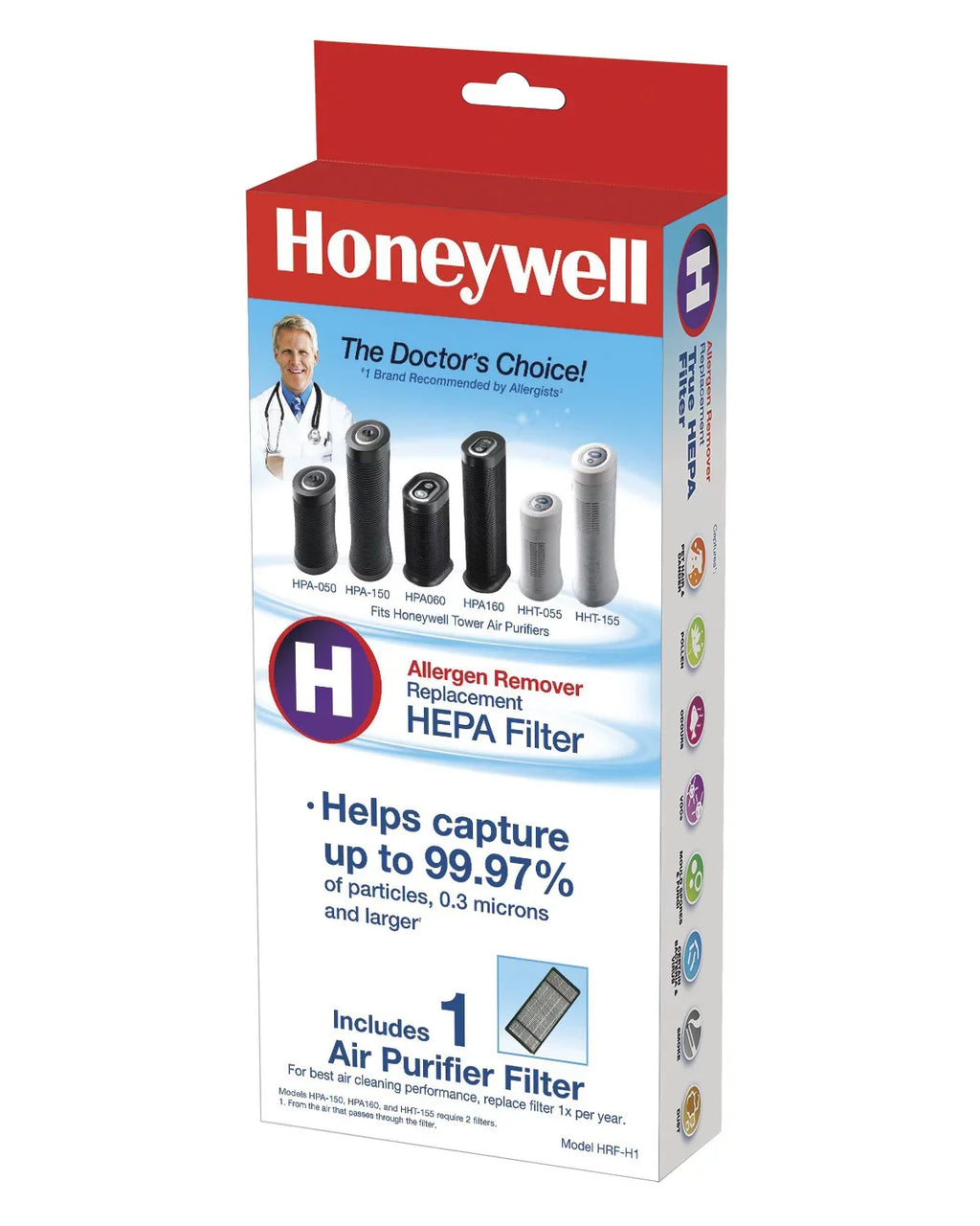 True HEPA Filter, (H) Air Honeywell HRF-H1/Filter Replacement Purifier