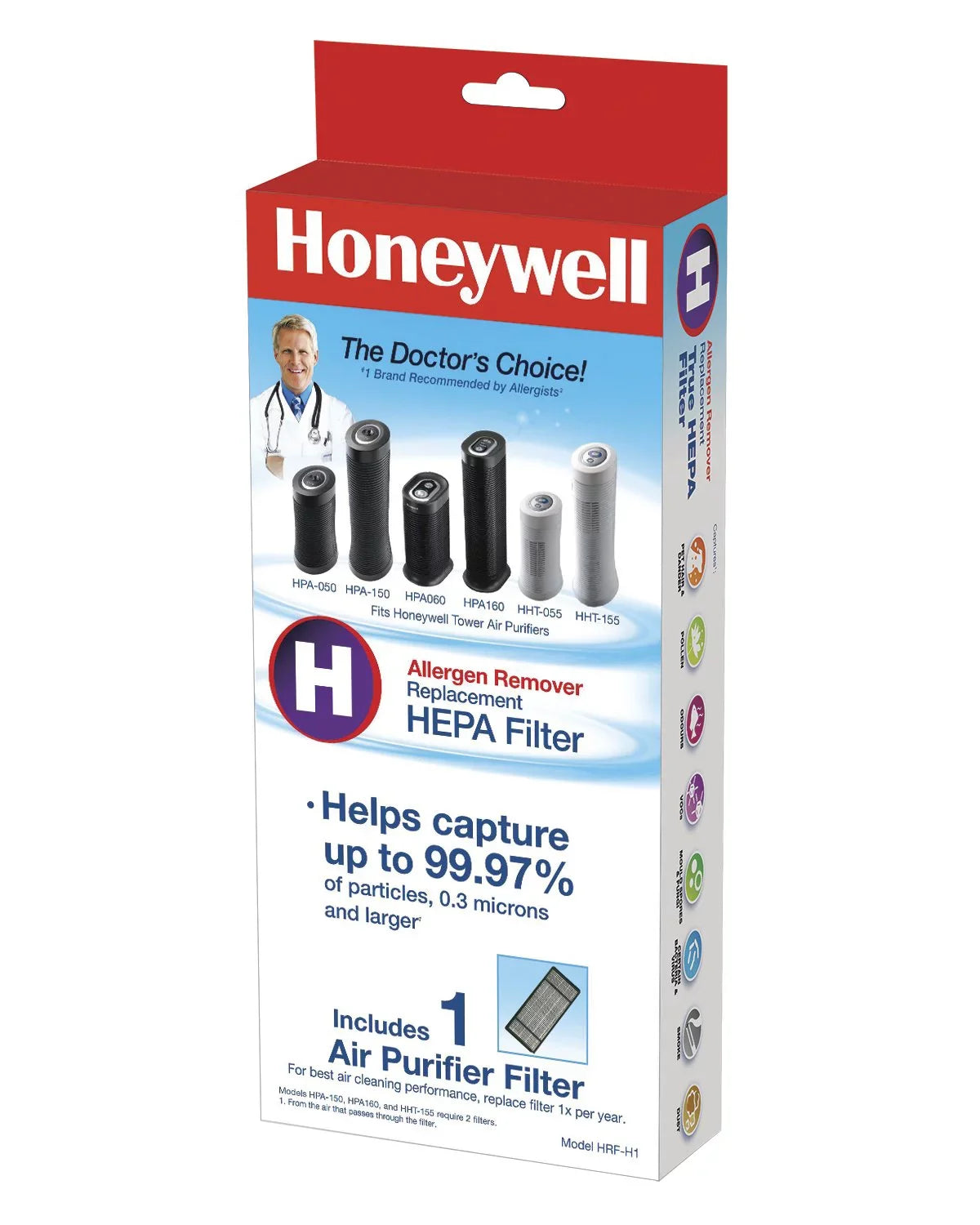 True HEPA Filter, (H) Air Honeywell HRF-H1/Filter Replacement Purifier