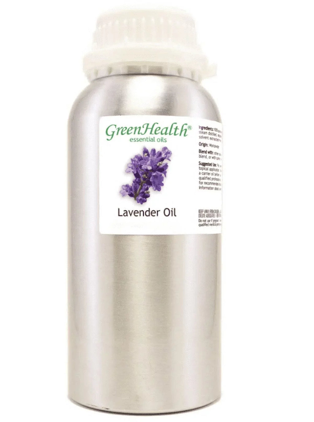 w/Plug Aluminum fl Grade - Therapeutic Essential Cap - - Bottle Oil GreenHealth (473 Lavender 16 ml) oz