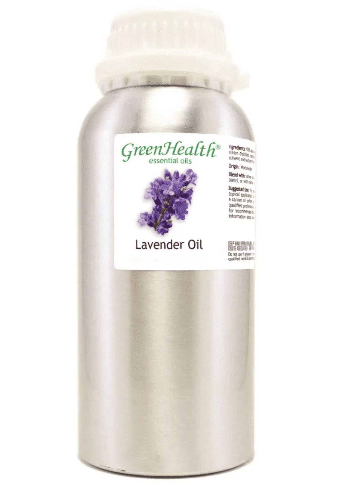 w/Plug Aluminum fl Grade - Therapeutic Essential Cap - - Bottle Oil GreenHealth (473 Lavender 16 ml) oz