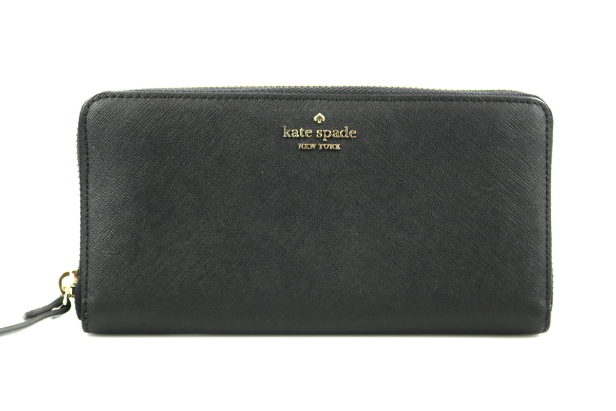 Leather - Wallet Neda Laurel Spade Black Way Kate