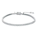 Bezel 3.3 CT Chad Set Round Harry Gold 14K Diamonds White Enterprises wristband Tennis 23551
