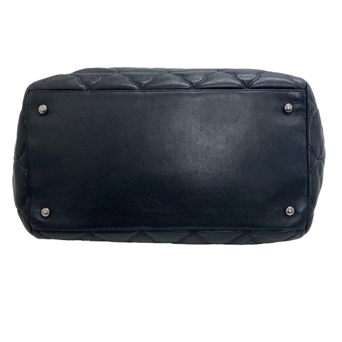 Z0005974 Pre-Owned Bubble Mark Handbag Women's Coco Chain Shoulder Black Quilt (Fair)