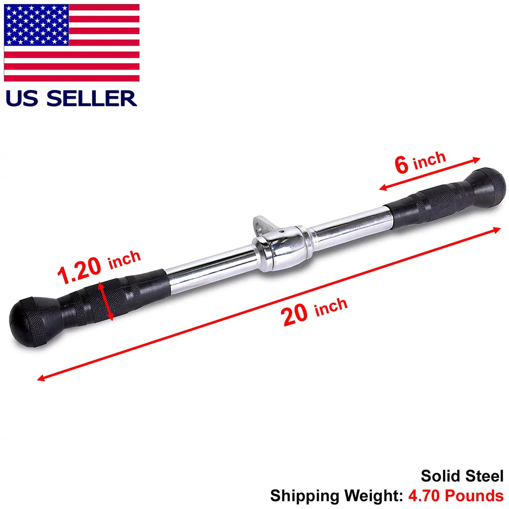 attachment bar pushdown gym accessories handle pull down cable men attachments tricept Fitness for workout tricep home exercise machine Maniac triceps