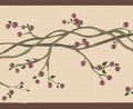 Winterberries on Peel Stick Red, 7 Retro Deco x Vine, Border Wallpaper ft in Dundee and Sepia 15 -