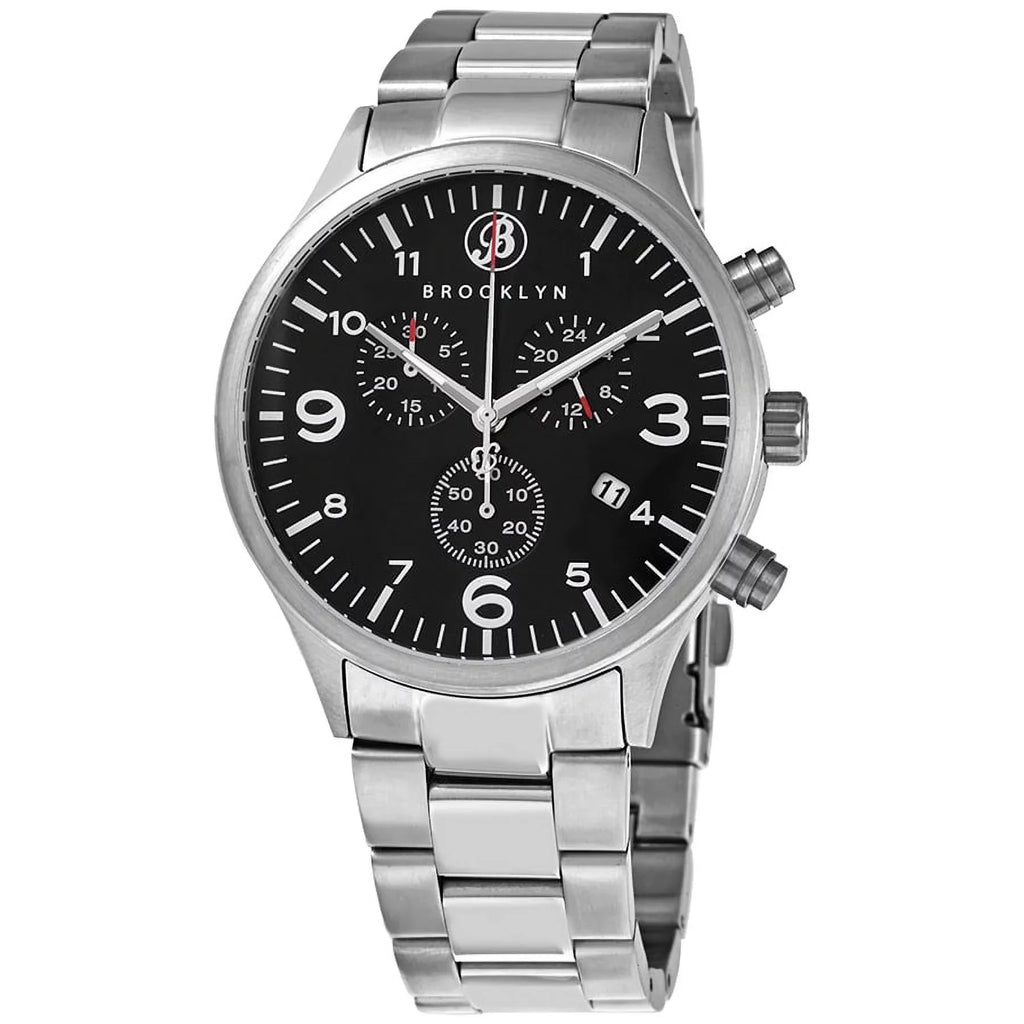 Watch Watch Dial Men's Quartz Co. Brownstone Brooklyn Black 308-BLK-3 Bedford