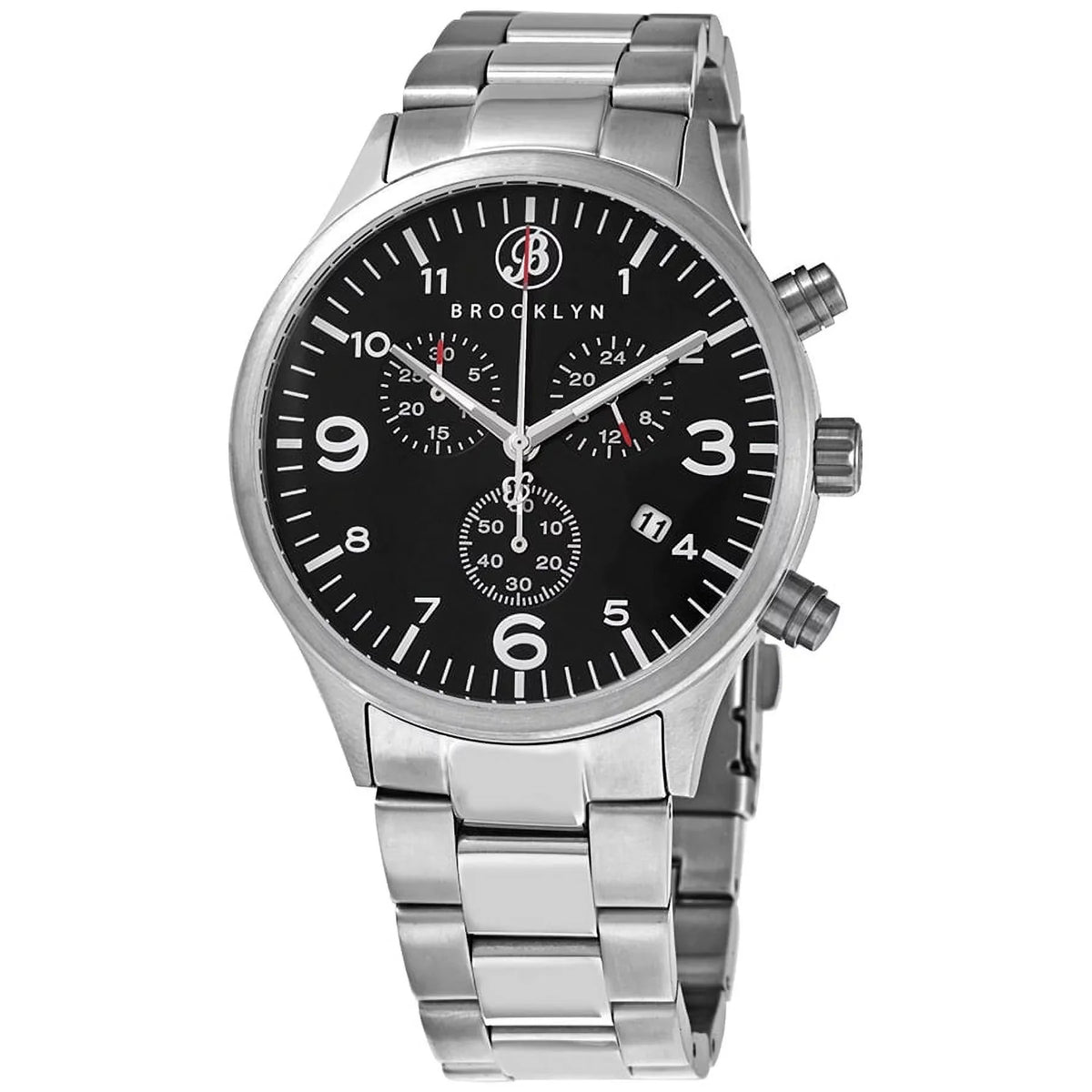 Watch Watch Dial Men's Quartz Co. Brownstone Brooklyn Black 308-BLK-3 Bedford