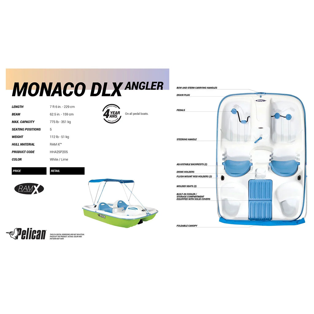 Boat DLX - Angler Monaco Pelican Pedal