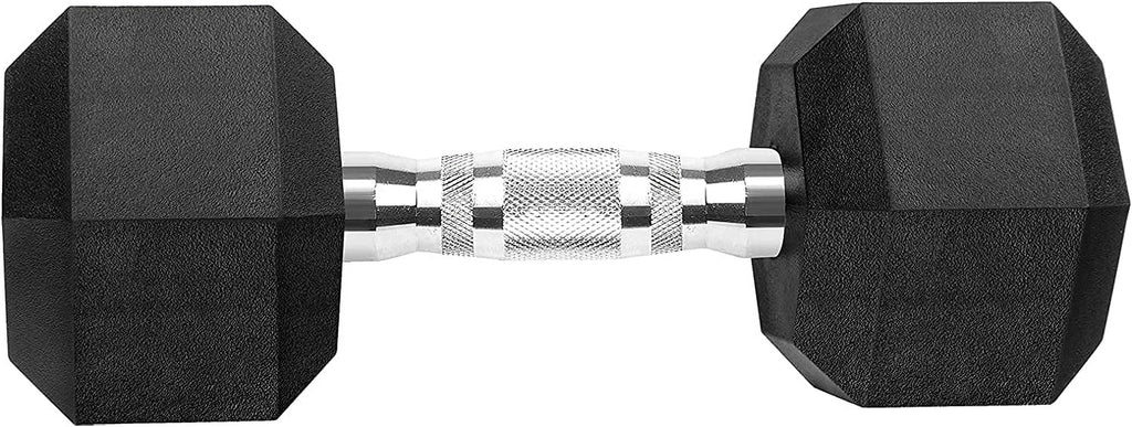 Dumbbells 150 Hex Dumbbell Coated Rack Pound Set with Rubber and