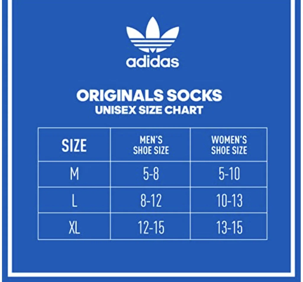 Large 6 Crew Originals Multi-colored, Trefoil Socks, Pack, Youth