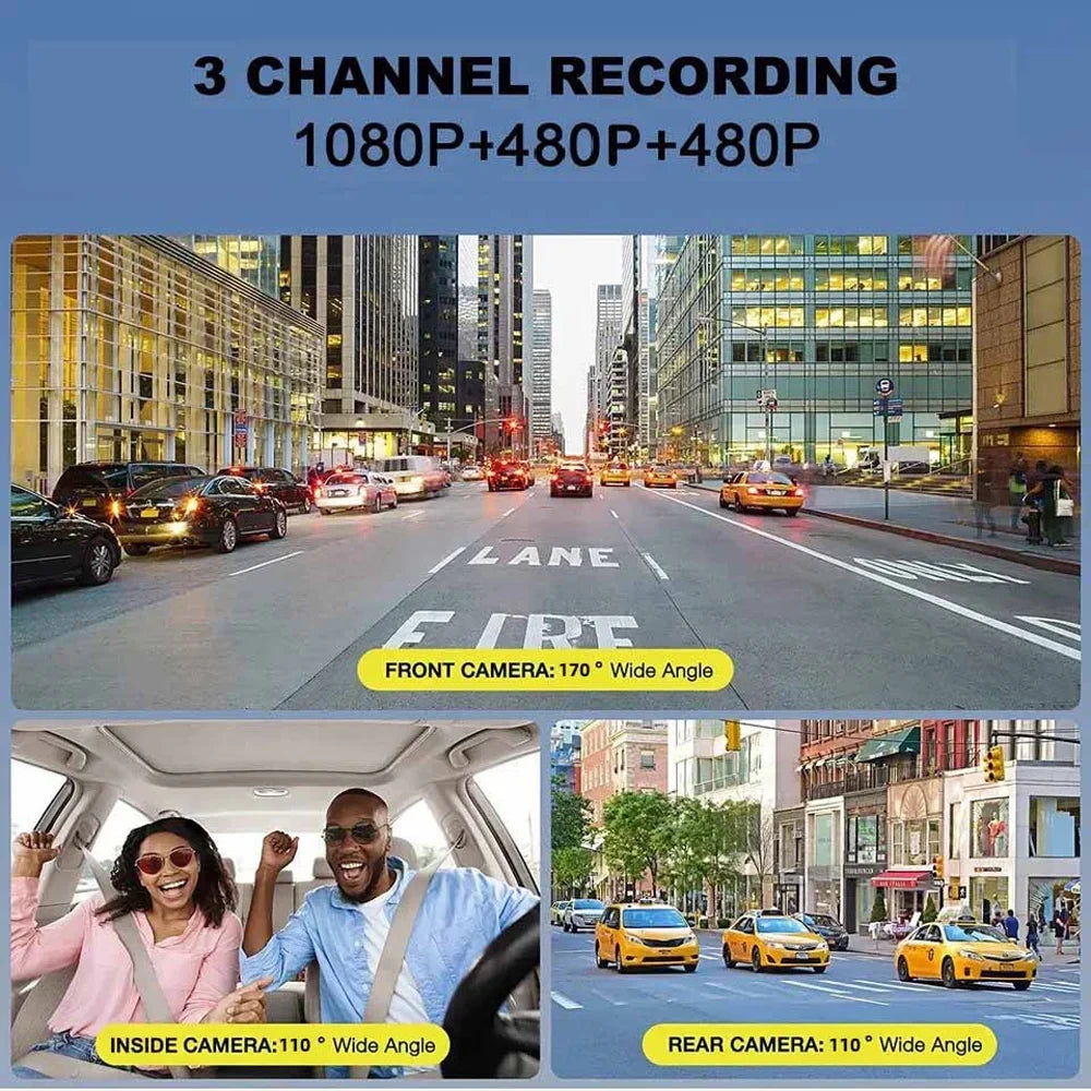 for and Video Recording Cam Parking Rearview with Anself Mirror Clear Car Dash Car