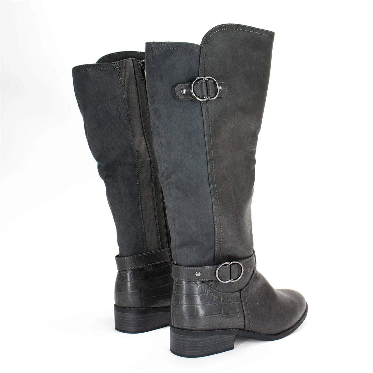 Extra Women's Boot, Karen Scott Leandraa Calf Riding US M Wide Grey,8