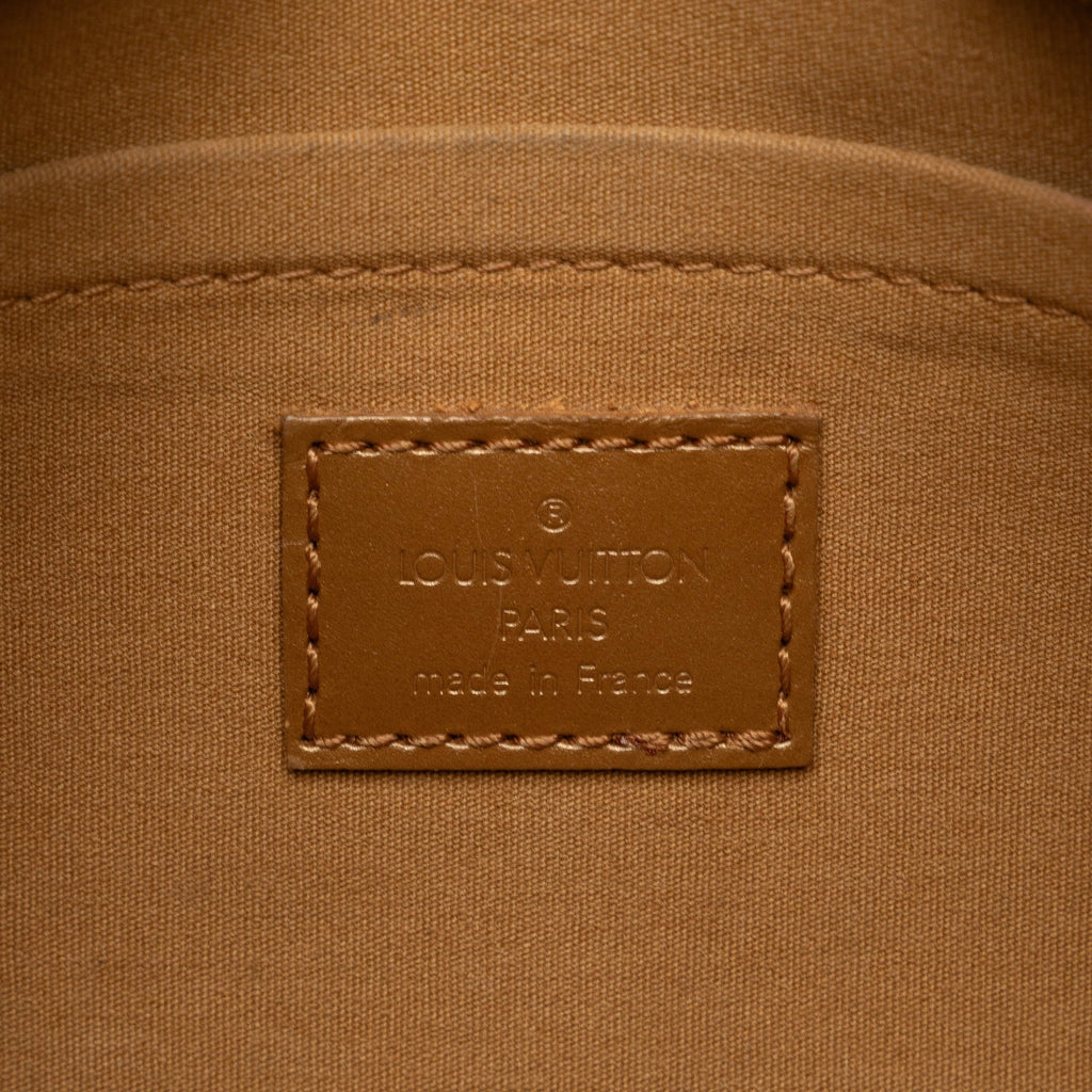 Pre-Owned Calf Top Unisex Mat (Good) Handbag Authenticated Leather Brown Monogram HandleBag Shelton