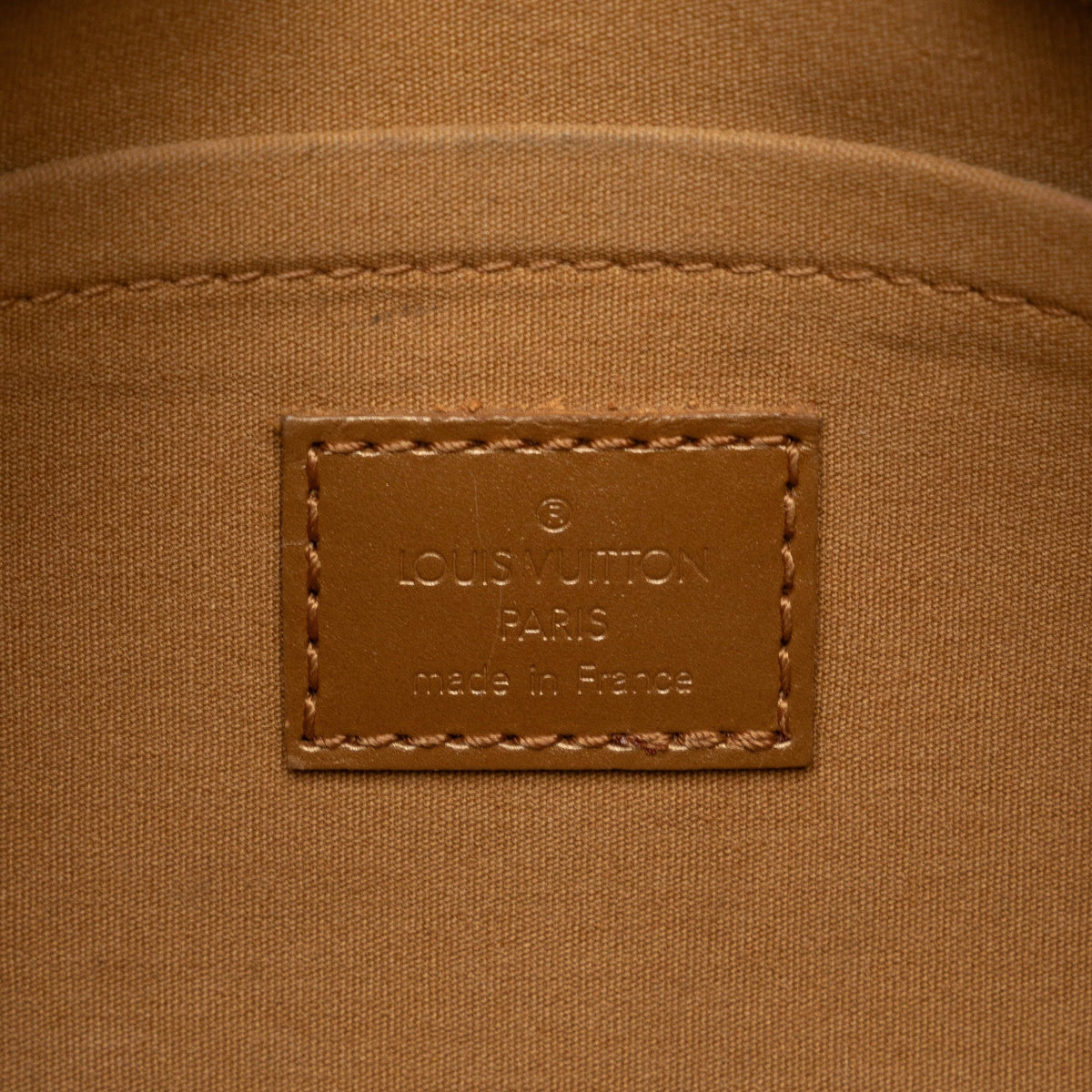 Pre-Owned Calf Top Unisex Mat (Good) Handbag Authenticated Leather Brown Monogram HandleBag Shelton