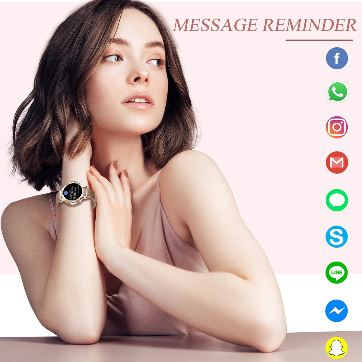 Smart VOPOCO for HD for (Answer/Make 1.2" Lightweight Calls) Screen Smartwatch Android iPhone Watch Women Sports