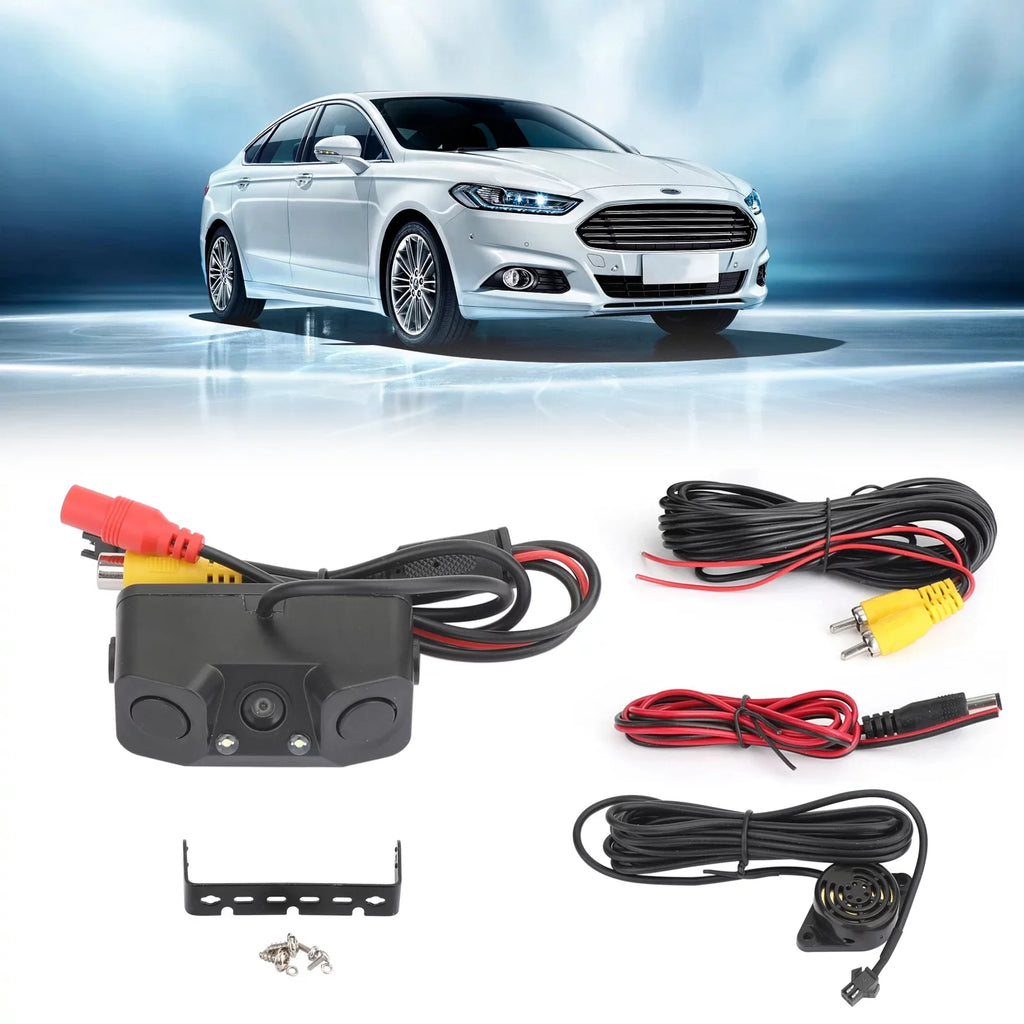 3in1 Camera Rear Parking Backup Camera Car Sensor View Reverse 170° Radar