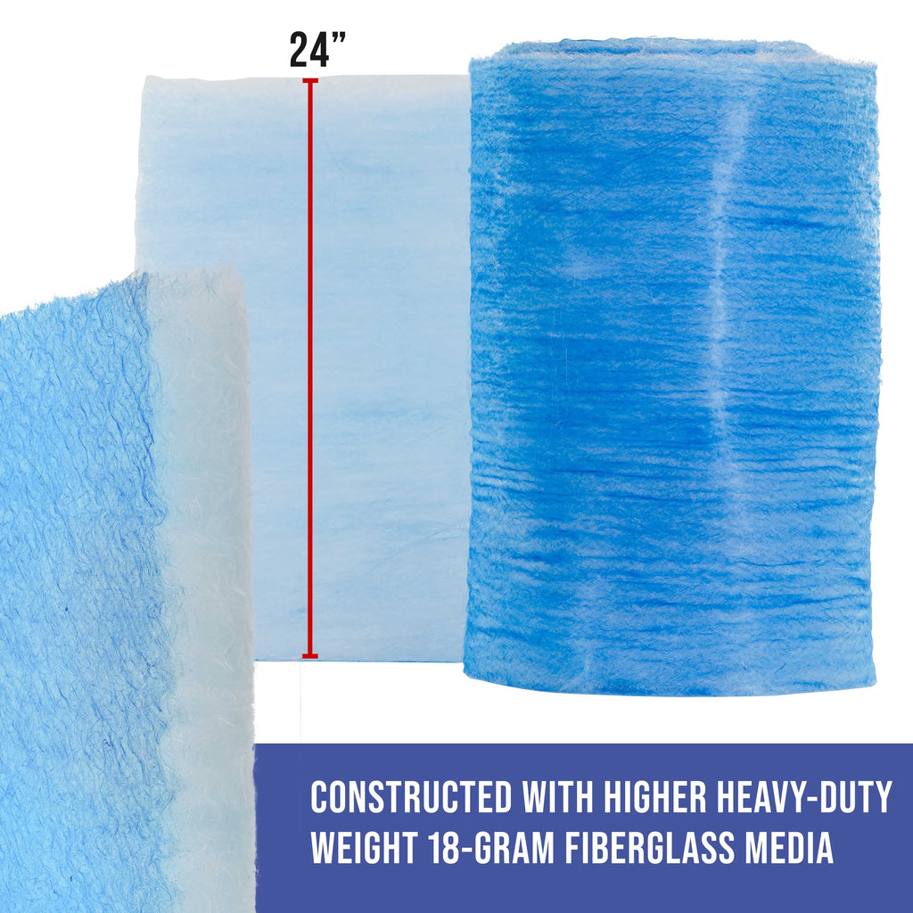Booths - Gram Elite Filter - Traps Fiberglass Premium Overspray Master Booth Paint Spray Exhaust 18 Paint Heavy-Duty Paint in Particles 300' Autobody Captures Auto x Roll, 24" Refinish Arrestor