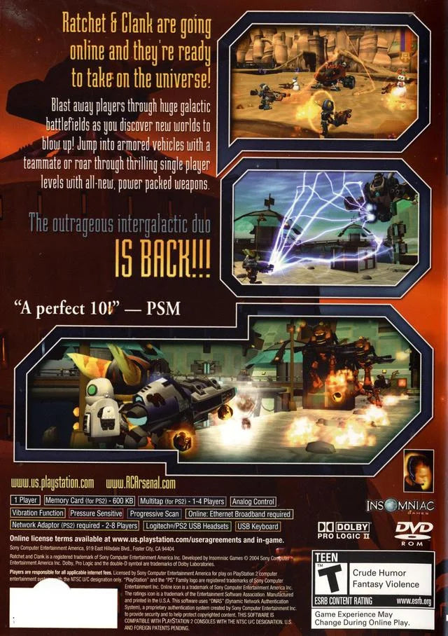 PS2 | Arsenal 2 | | Clank: Up | Ratchet PlayStation Your 2004 Tested