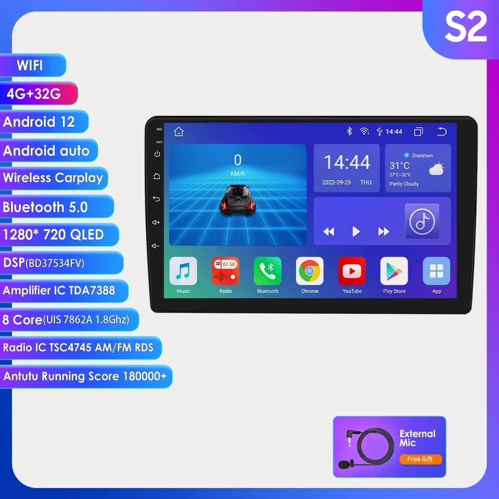Radio 10.1 DSP 5.0 12 Car Hizpo GMC Savana Stereo 4GB Radio inch Android GPS Silverado With Bluetooth Chevrolet AM Buick Navigation 32GB Sierra Carplay For FM