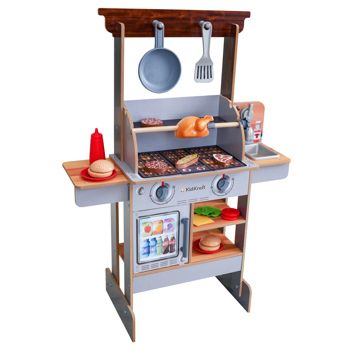 Accessories Grill Spin Food KidKraft with Kitchen Wooden Water-Reveal & & 21 & Play Reveal
