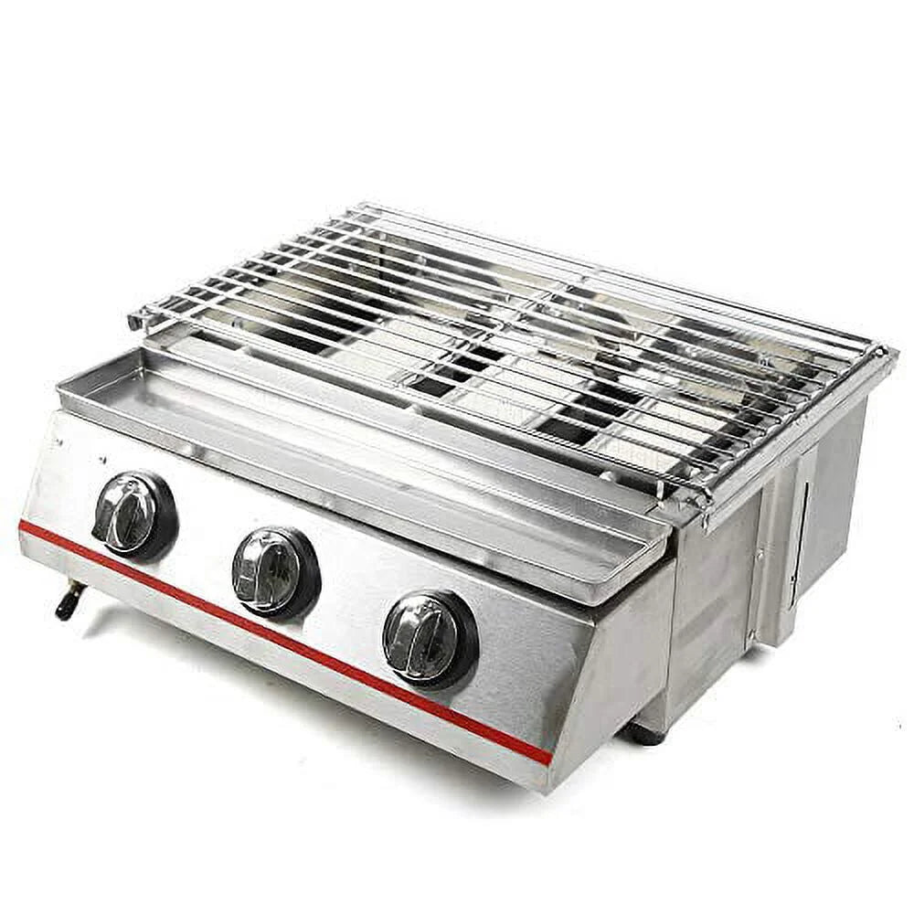 Burner for Gas Steel - Steak,Ribeyes,Picnic,BBQ Steak Vertical Propane Outdoor Infrared Propane Gas Cooking,Stainless Efficient Single Grill Grill,Perfect with Grill Portable Heating