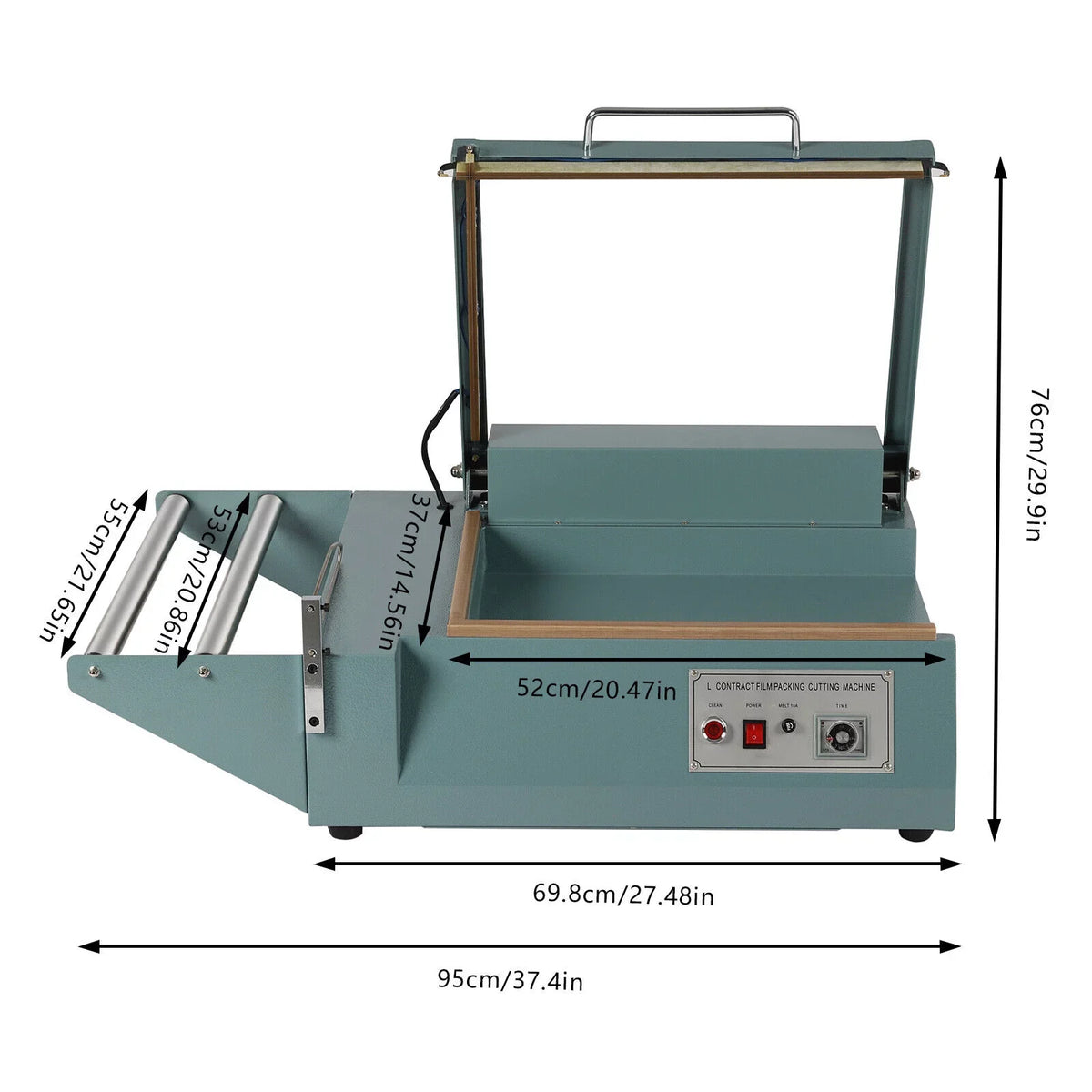 1000W Heat Film Sealer Quick Folding Machine Sealing Wrap Cutter OUKANING Shrink Machine POF Machine Sealing Packing