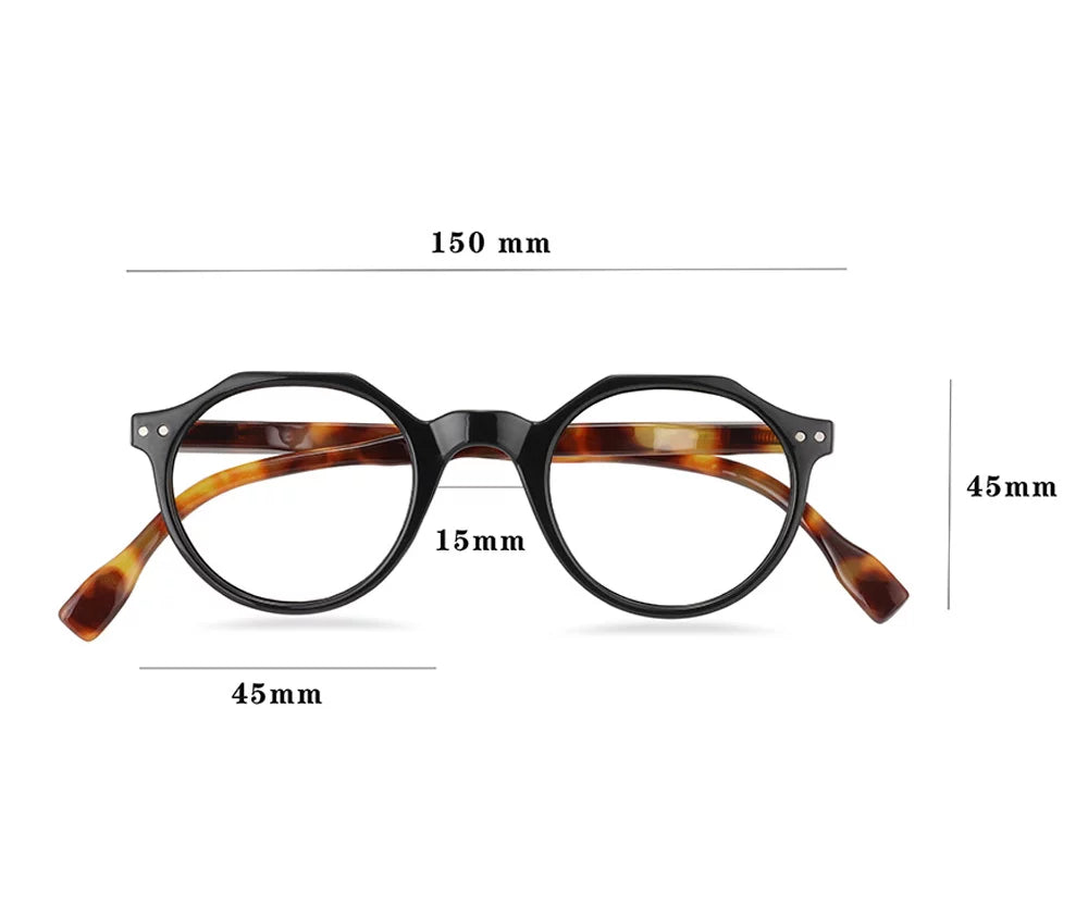 3 Round Blue Pairs Vintage Light Reading Womens Readers Glasses Mens Blocking