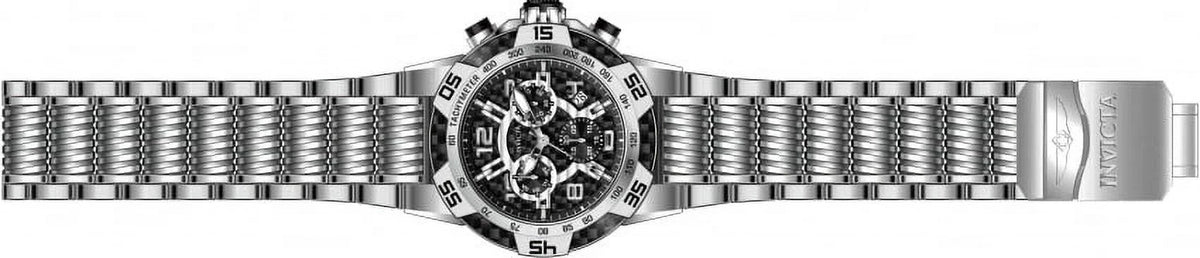 Invicta Carbon Watch Men's Fiber Black 25285 Chronograph Speedway Dial