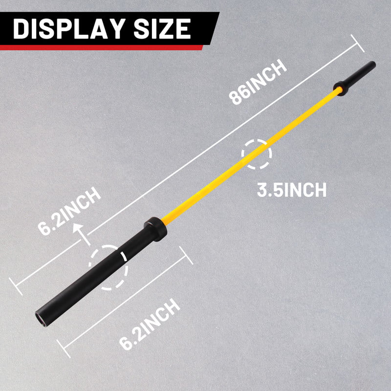 Olympic Weights Barbells,1000 Chrome Bar Yellow Chrome POUND Solid Hard Lifting Barbell Power Lifting