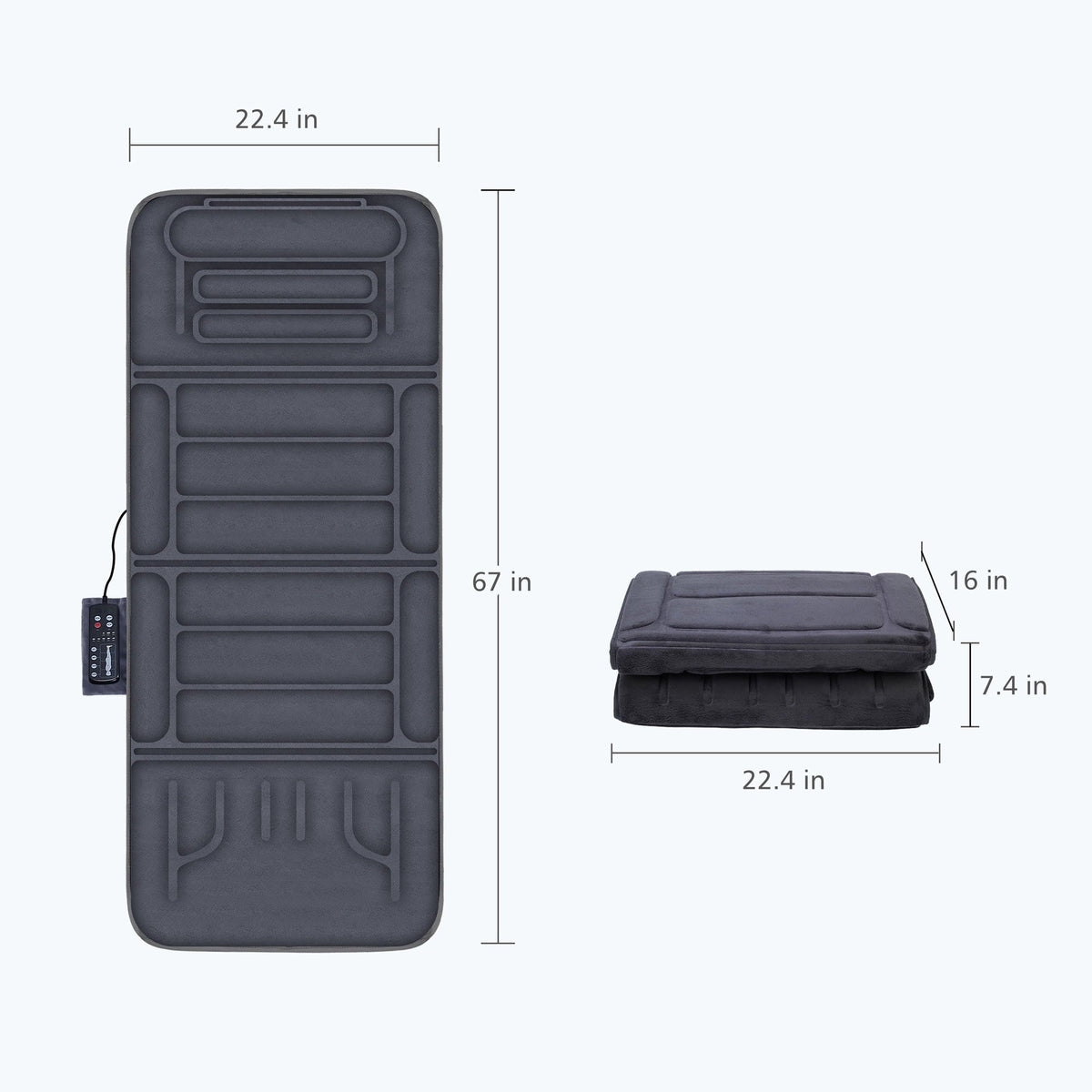 with Pad 2 Heating Seat Vibration Therapy Full Cushion Massage Body Comfier 10 Heat Massager pad Mat & with Motors Chair