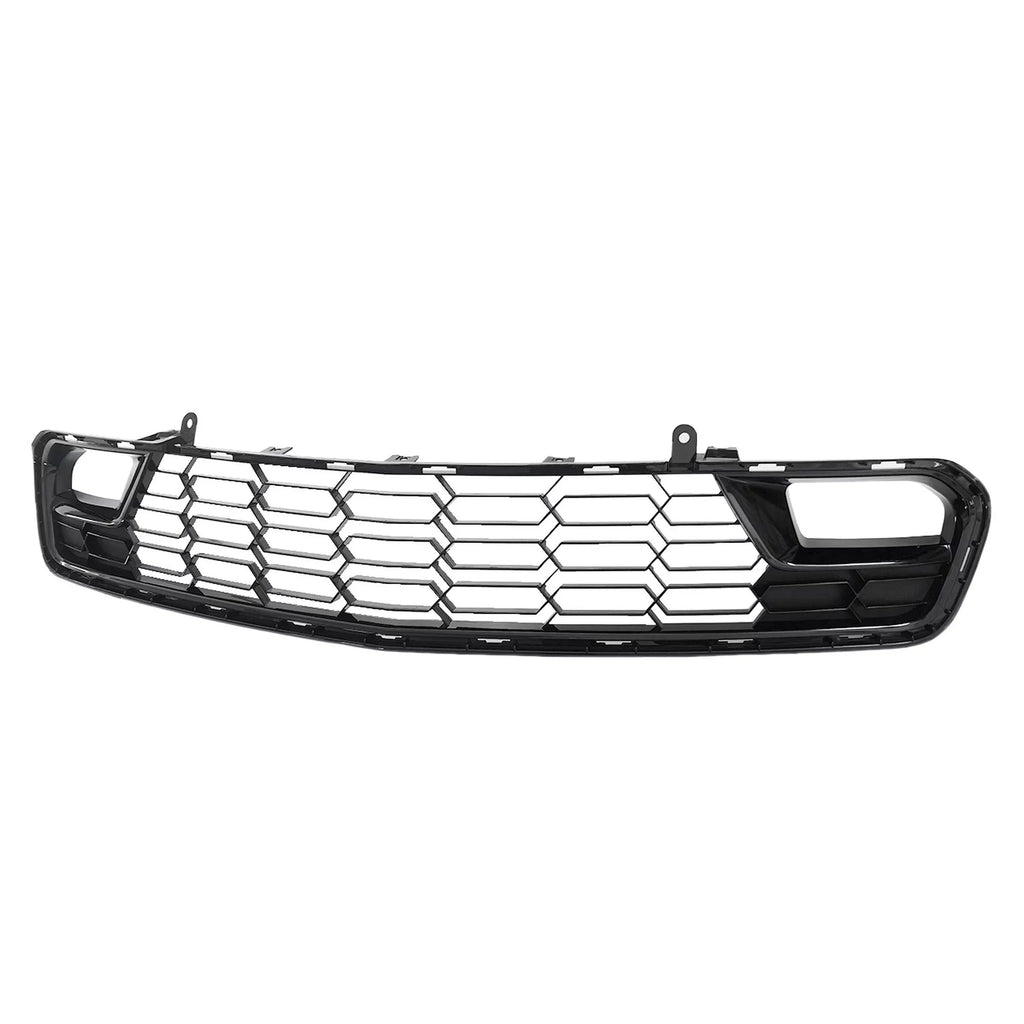 14-19 W/O Camera Bumper Chevrolet Grille For Black C7 Lower Gloss Front Corvette