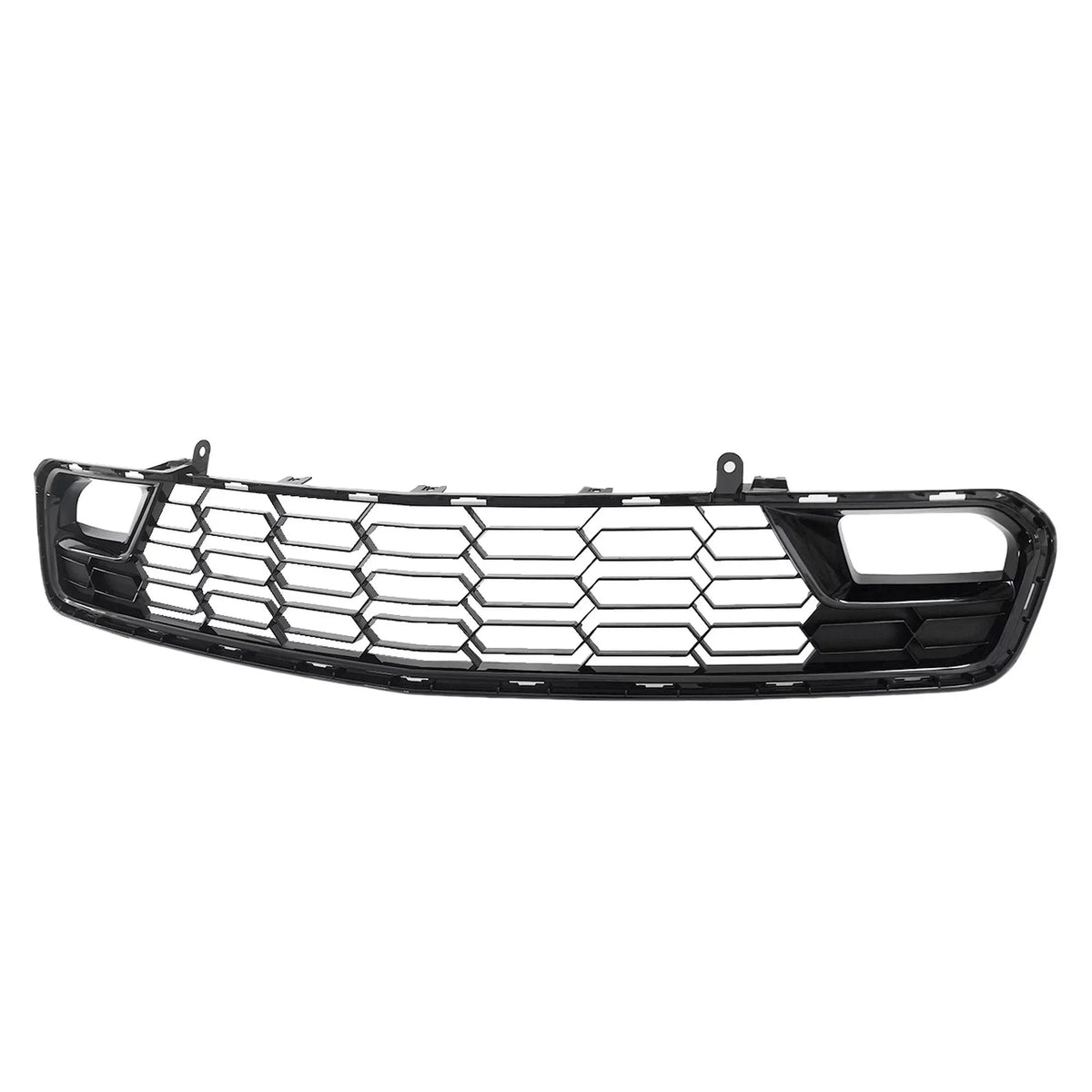 14-19 W/O Camera Bumper Chevrolet Grille For Black C7 Lower Gloss Front Corvette