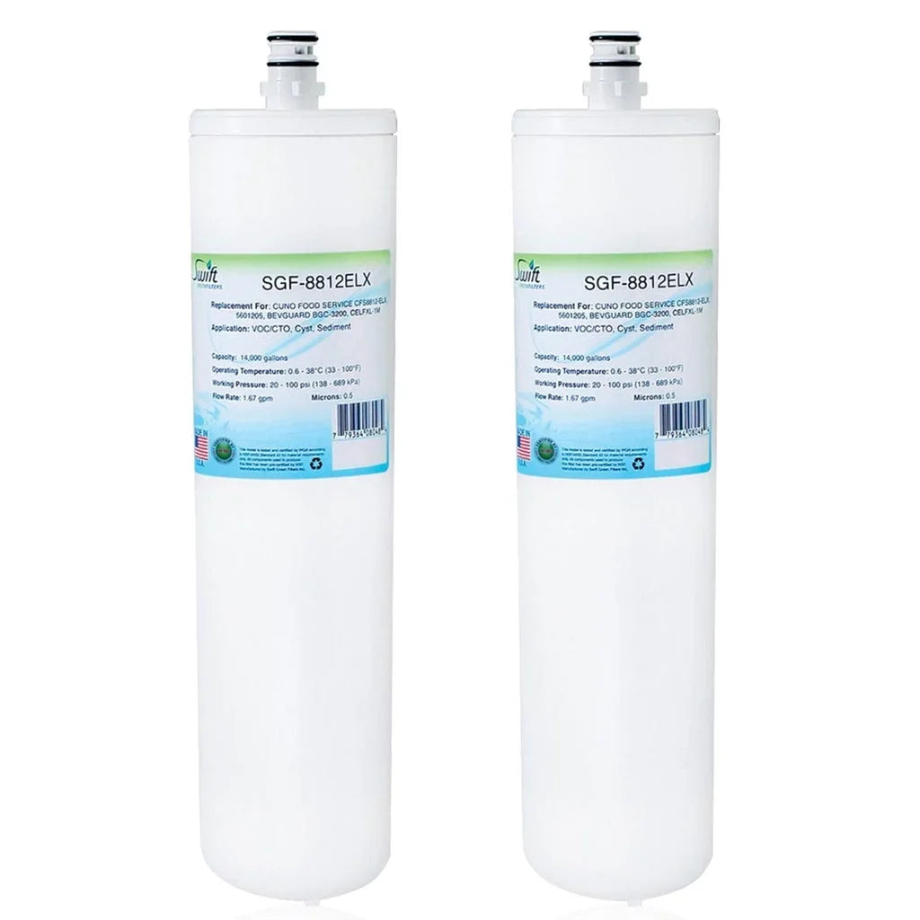 of Swift Green Compatible (Pack SGF-8812ELX CFS8812-ELX, for Water Filter Filters Commercial CELFXL-1M 2) Made USA BEVGUARD in 5601205, , BGC-3200,
